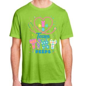 Cute Happy Easter Team Tiny Peeps Nurse Doctor Stethoscope Adult ChromaSoft Performance T-Shirt