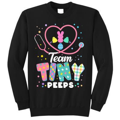 Cute Happy Easter Team Tiny Peeps Nurse Doctor Stethoscope Sweatshirt