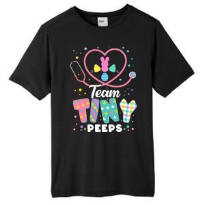 Cute Happy Easter Team Tiny Peeps Nurse Doctor Stethoscope Tall Fusion ChromaSoft Performance T-Shirt