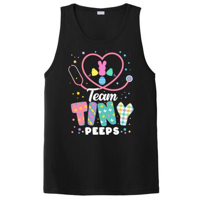 Cute Happy Easter Team Tiny Peeps Nurse Doctor Stethoscope PosiCharge Competitor Tank