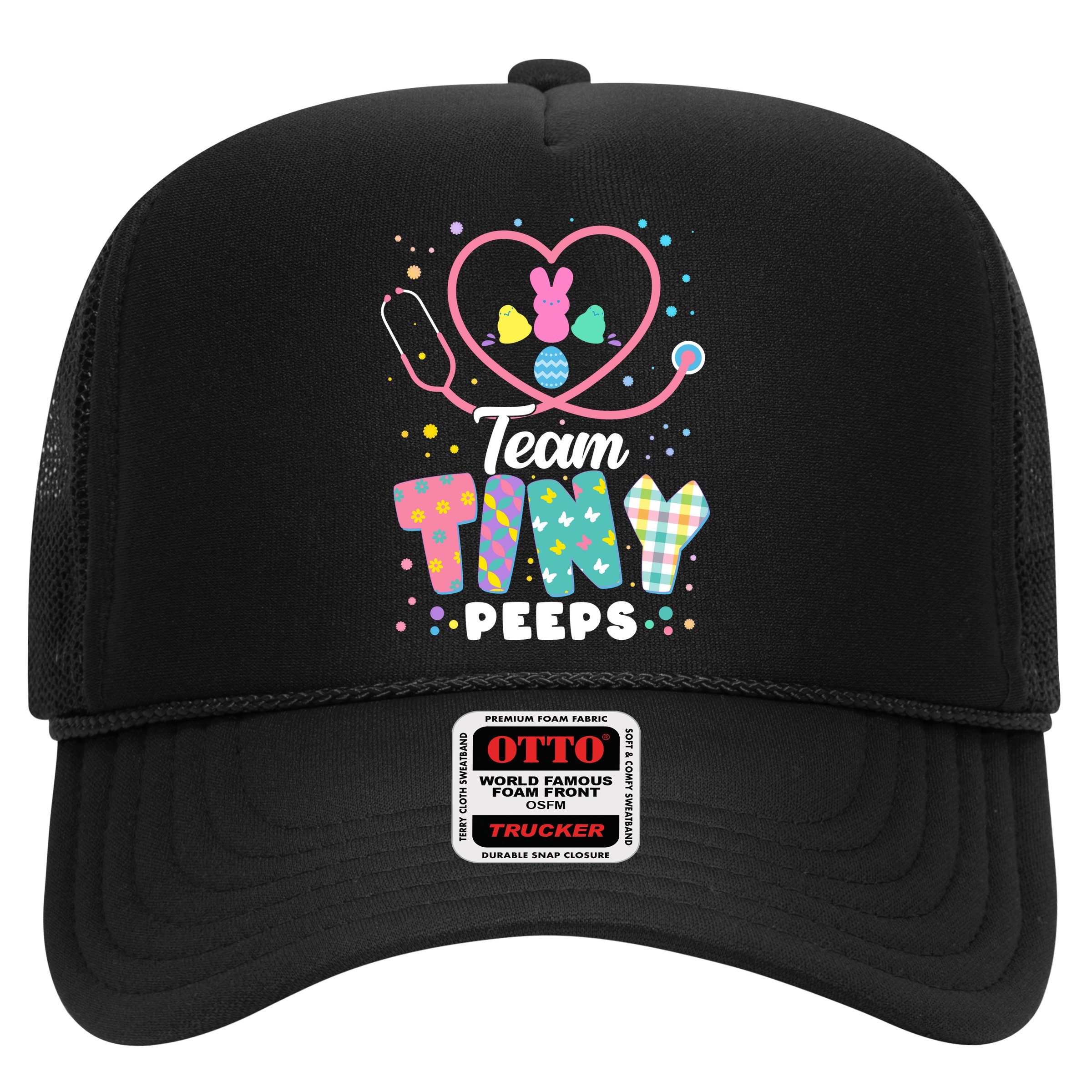 Cute Happy Easter Team Tiny Peeps Nurse Doctor Stethoscope Hat