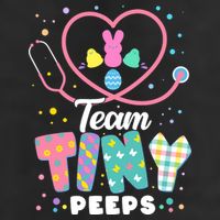 Cute Happy Easter Team Tiny Peeps Nurse Doctor Stethoscope Hat