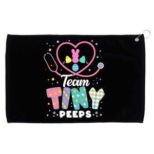 Cute Happy Easter Team Tiny Peeps Nurse Doctor Stethoscope Grommeted Golf Towel