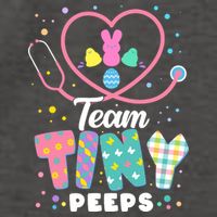 Cute Happy Easter Team Tiny Peeps Nurse Doctor Stethoscope Vector Backpack