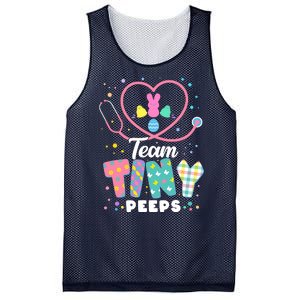 Cute Happy Easter Team Tiny Peeps Nurse Doctor Stethoscope Mesh Reversible Basketball Jersey Tank