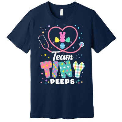 Cute Happy Easter Team Tiny Peeps Nurse Doctor Stethoscope Premium T-Shirt