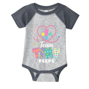 Cute Happy Easter Team Tiny Peeps Nurse Doctor Stethoscope Infant Baby Jersey Bodysuit