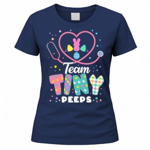 Cute Happy Easter Team Tiny Peeps Nurse Doctor Stethoscope Women's T-Shirt