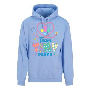 Cute Happy Easter Team Tiny Peeps Nurse Doctor Stethoscope Unisex Surf Hoodie