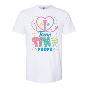 Cute Happy Easter Team Tiny Peeps Nurse Doctor Stethoscope Softstyle CVC T-Shirt