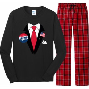 Costume Halloween Easy Tie And Suit Trump Donald Long Sleeve Pajama Set