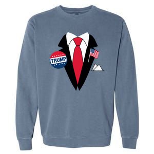 Costume Halloween Easy Tie And Suit Trump Donald Garment-Dyed Sweatshirt