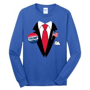 Costume Halloween Easy Tie And Suit Trump Donald Tall Long Sleeve T-Shirt