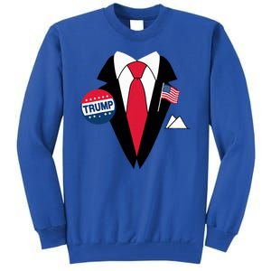 Costume Halloween Easy Tie And Suit Trump Donald Tall Sweatshirt