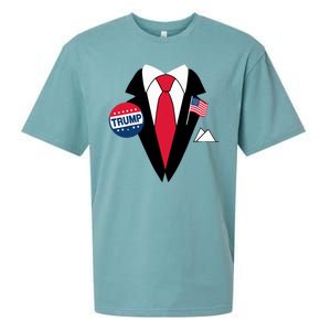 Costume Halloween Easy Tie And Suit Trump Donald Sueded Cloud Jersey T-Shirt