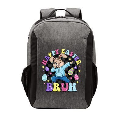 Checkered Happy Easter Bruh Bunny Vector Backpack