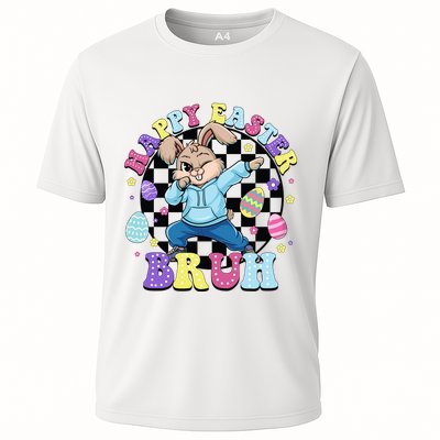 Checkered Happy Easter Bruh Bunny Performance Shirt