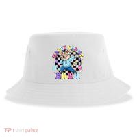 Checkered Happy Easter Bruh Bunny Sustainable Bucket Hat