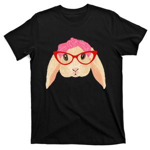 Cute Hipster Easter Bunny For Twins Siblings T-Shirt