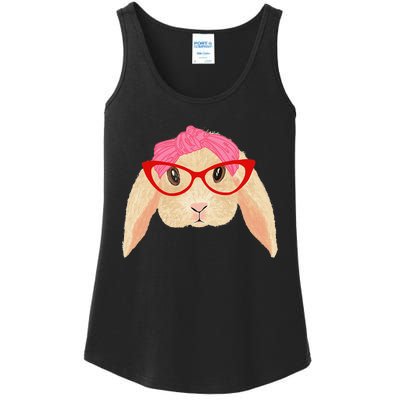 Cute Hipster Easter Bunny For Twins Siblings Ladies Essential Tank