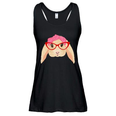 Cute Hipster Easter Bunny For Twins Siblings Ladies Essential Flowy Tank