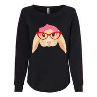 Cute Hipster Easter Bunny For Twins Siblings Womens California Wash Sweatshirt