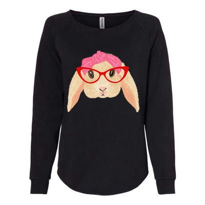 Cute Hipster Easter Bunny For Twins Siblings Womens California Wash Sweatshirt