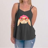 Cute Hipster Easter Bunny For Twins Siblings Women's Strappy Tank