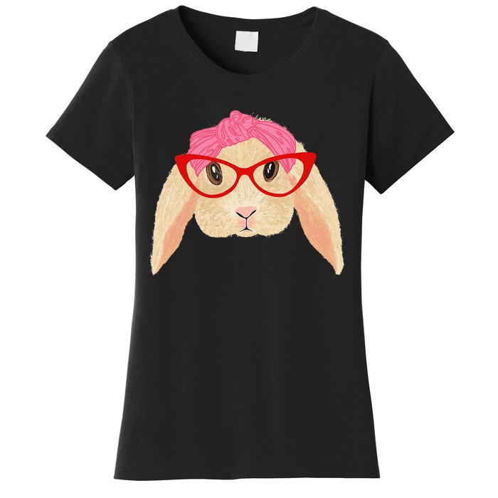 Cute Hipster Easter Bunny For Twins Siblings Women's T-Shirt