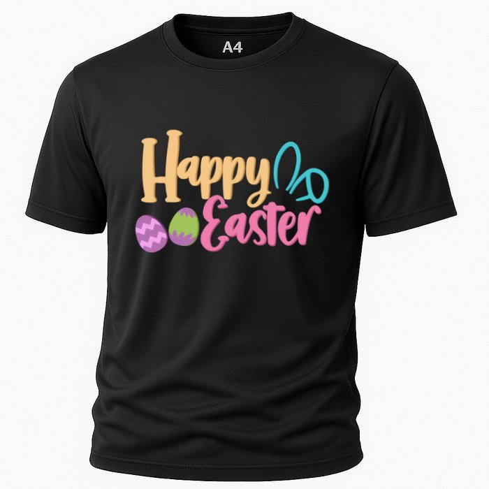 Cute Happy Easter Bunny Egg Cooling Performance Crew T-Shirt