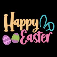 Cute Happy Easter Bunny Egg Flat Bill Trucker Hat