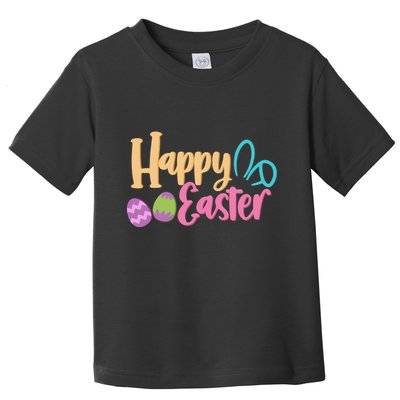 Cute Happy Easter Bunny Egg Toddler T-Shirt