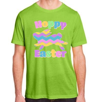 Cute Hoppy Easter Colorful Easter Bunny Adult ChromaSoft Performance T-Shirt