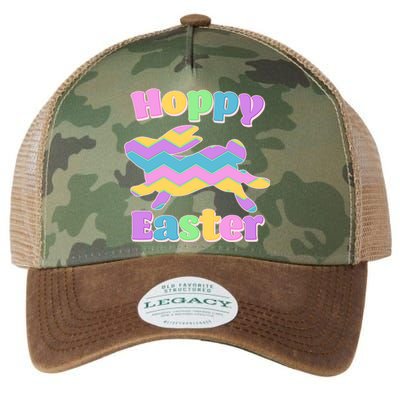 Cute Hoppy Easter Colorful Easter Bunny Legacy Tie Dye Trucker Hat