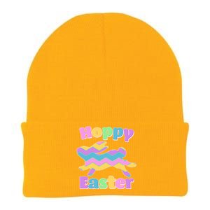 Cute Hoppy Easter Colorful Easter Bunny Knit Cap Winter Beanie