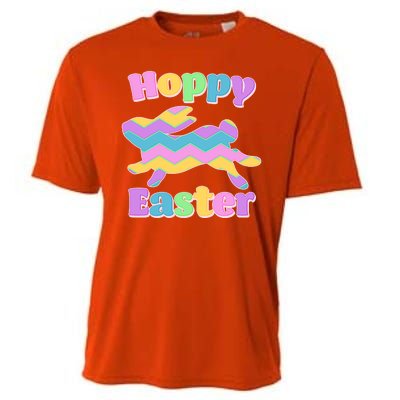 Cute Hoppy Easter Colorful Easter Bunny Cooling Performance Crew T-Shirt