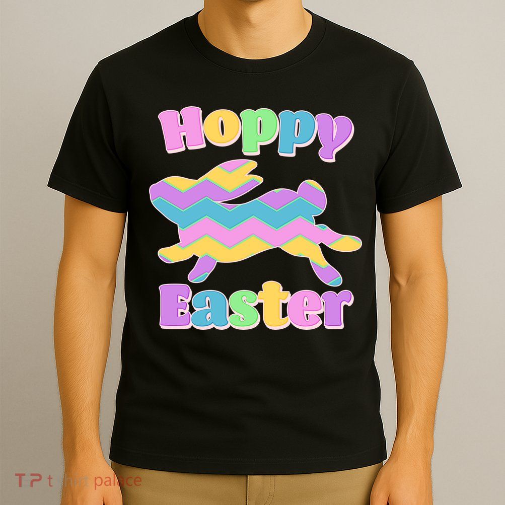 Cute Hoppy Easter Colorful Easter Bunny T-Shirt
