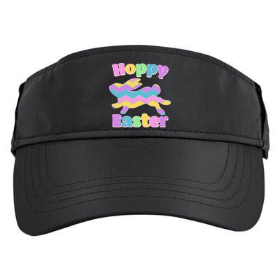 Cute Hoppy Easter Colorful Easter Bunny Adult Drive Performance Visor