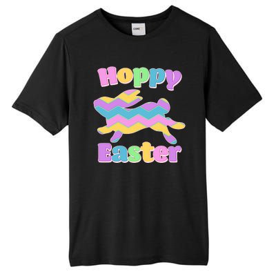 Cute Hoppy Easter Colorful Easter Bunny Tall Fusion ChromaSoft Performance T-Shirt