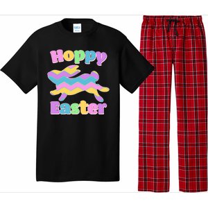 Cute Hoppy Easter Colorful Easter Bunny Pajama Set