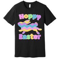 Cute Hoppy Easter Colorful Easter Bunny Premium T-Shirt