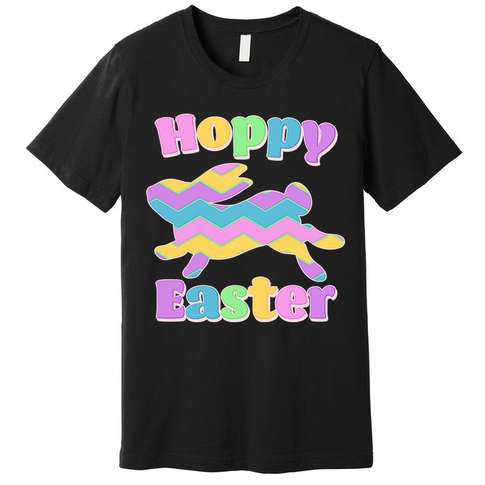 Cute Hoppy Easter Colorful Easter Bunny Premium T-Shirt