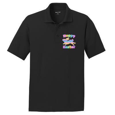 Cute Hoppy Easter Colorful Easter Bunny PosiCharge RacerMesh Polo