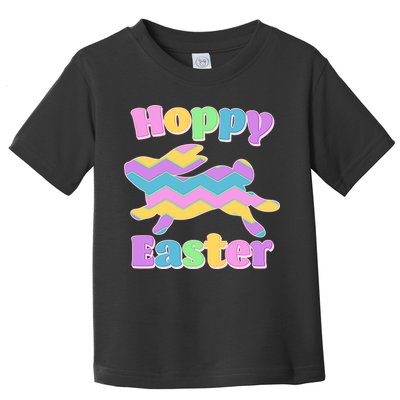 Cute Hoppy Easter Colorful Easter Bunny Toddler T-Shirt