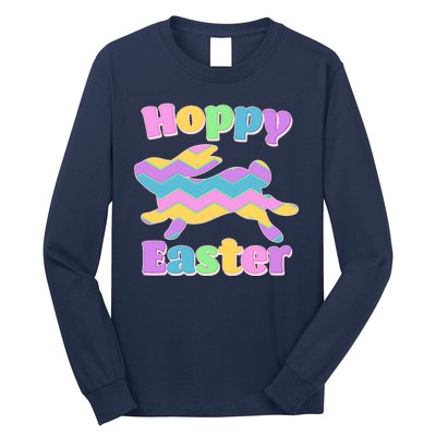 Cute Hoppy Easter Colorful Easter Bunny Long Sleeve Shirt