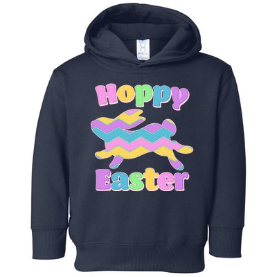 Cute Hoppy Easter Colorful Easter Bunny Toddler Hoodie