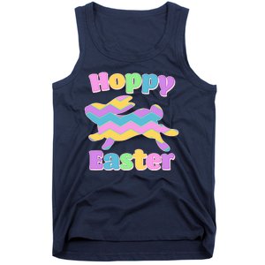 Cute Hoppy Easter Colorful Easter Bunny Tank Top