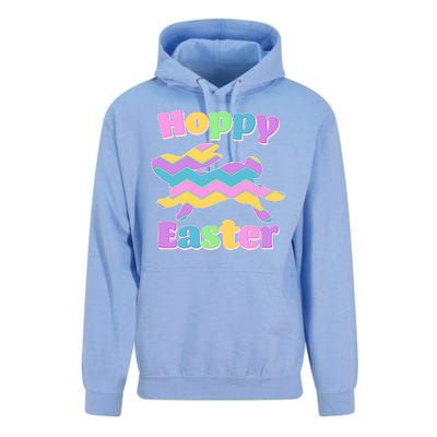 Cute Hoppy Easter Colorful Easter Bunny Unisex Surf Hoodie