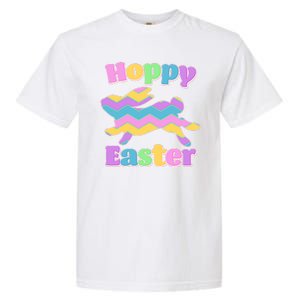 Cute Hoppy Easter Colorful Easter Bunny Garment-Dyed Heavyweight T-Shirt