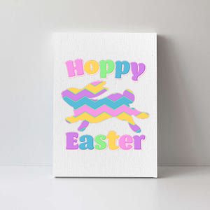 Cute Hoppy Easter Colorful Easter Bunny Canvas